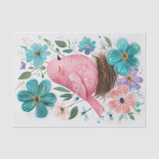 Extravagante Feder Seidenpapier