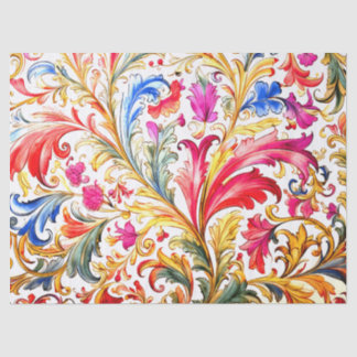 Extravagante florentinische Design Wasserfarben-Bl Seidenpapier