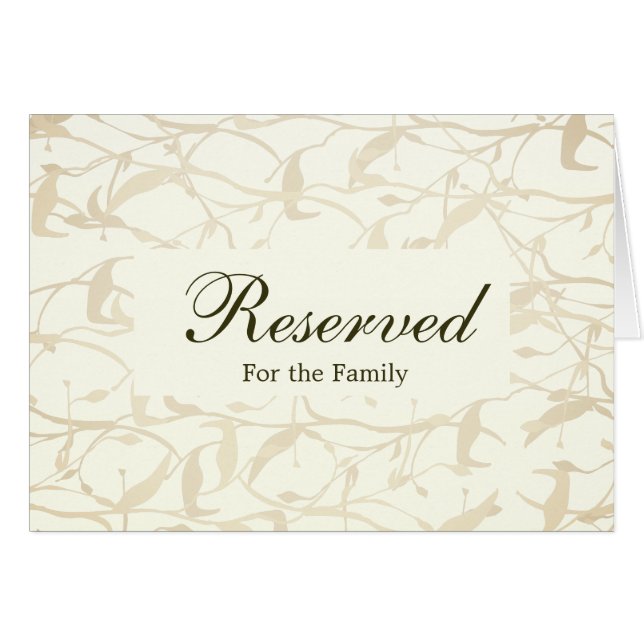 Extravagante Foliage-Hochzeit für die Familienkart (Vorderseite (Horizontal))