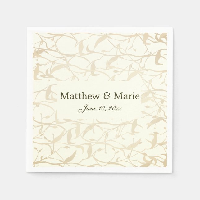 Extravagante Foliage Serviette (Vorderseite)