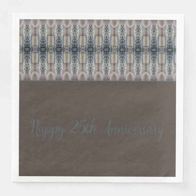 Extravagante Gemusterte Dekoration Serviette (Vorderseite)