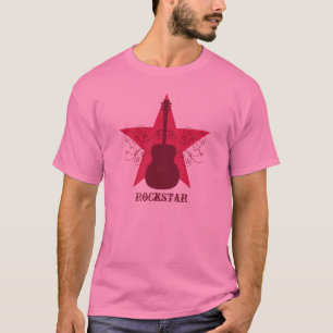 Extravagante Gitarren-Star-Wirbel Männer-T-Shirt,  T-Shirt