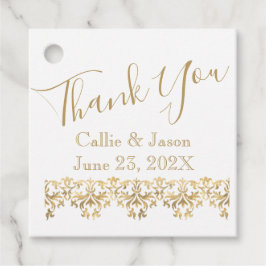 Extravagante Goldbriefe Vielen Dank Geschenkanhänger