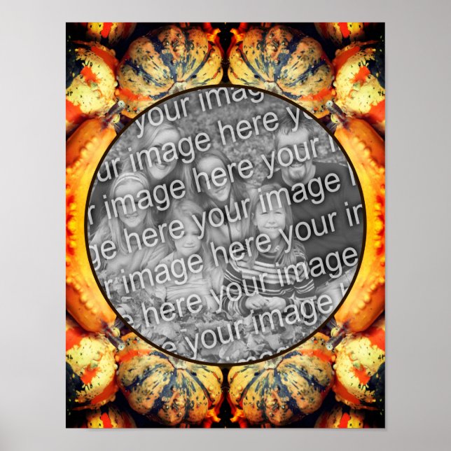 Extravagante Gourds-Rahmen schaffen Ihr eigenes Fo Poster (Vorne)