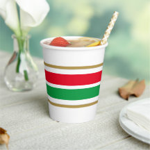 Extravagante, hellgrüne rote Streifen auf Weiß