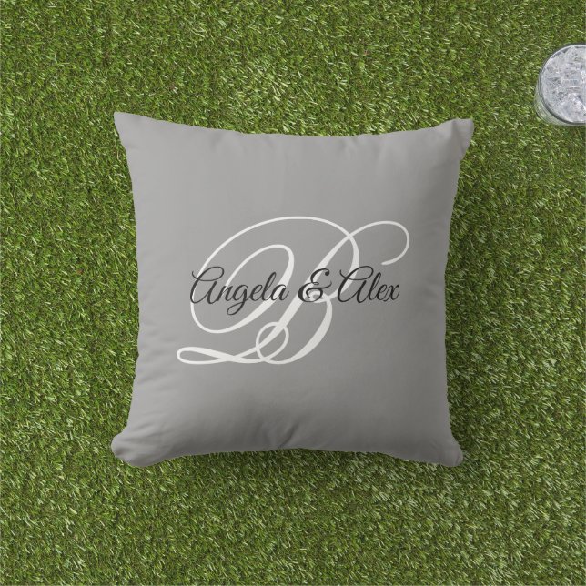 Extravagante Hochzeitsmonographie Kissen (Golfball-Marker)