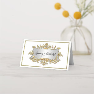 Extravagante Imitate Gold Filigree Rahmen Escort P Platzkarte