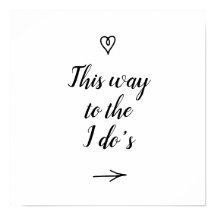 Extravagante Kalligraphie Auf diesem Weg zur Hochz