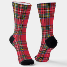 Extravagante Karierte Socken