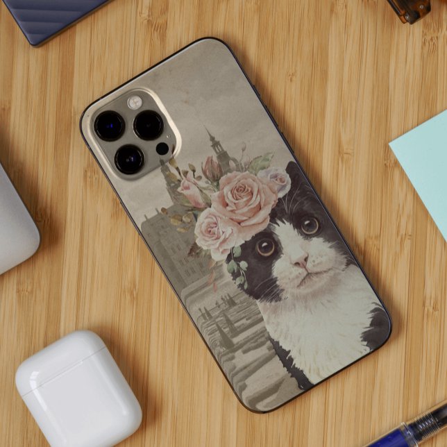 Extravagante Katze & Burg Case-Mate iPhone Hülle (Von Creator hochgeladen)