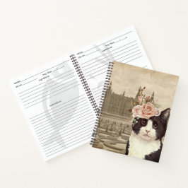 Extravagante Katze & Das Schloss Notizbuch