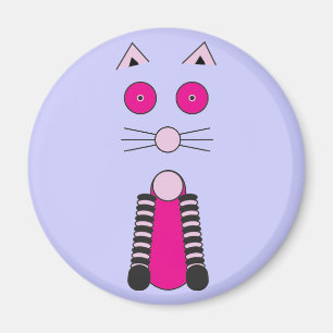 Extravagante Katze Magnet