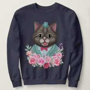 Extravagante Katze Sweatshirt