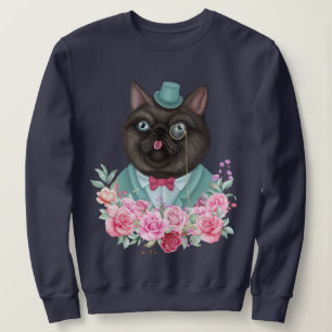 Extravagante Katze Sweatshirt