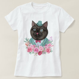 Extravagante Katze T-Shirt
