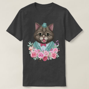 Extravagante Katze T-Shirt
