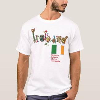 Extravagante keltische Beschriftung - Irland T-Shirt