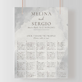 Extravagante Klassische Hochzeitstabelle Poster