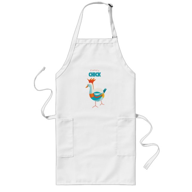 Extravagante Küken Lange Schürze (Vorne)