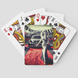 Extravagante Lady Spielkarten