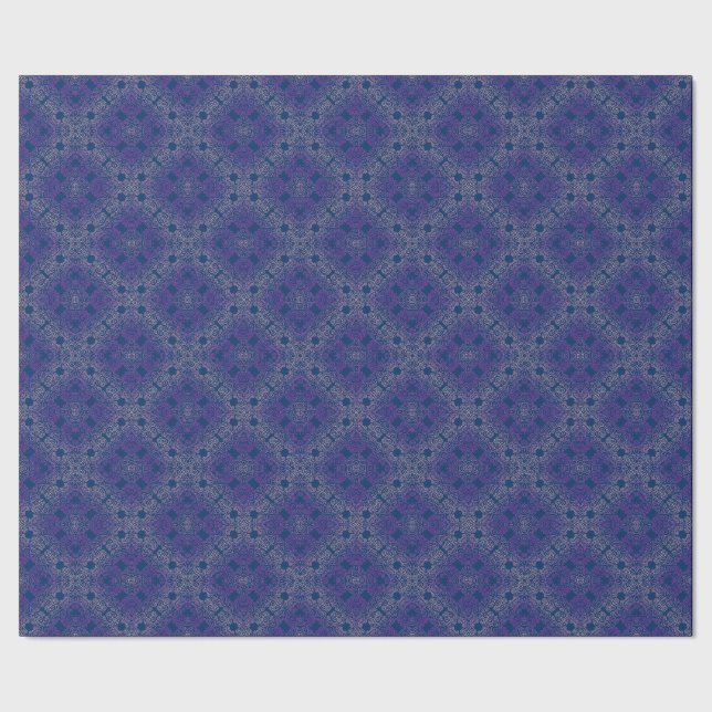 extravagante lila Arabeske-Bauweise Geschenkpapier (Saum)