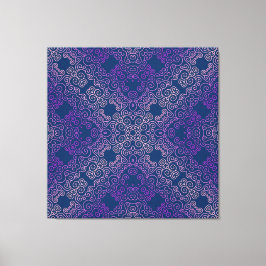 extravagante lila Arabeske-Bauweise Leinwanddruck