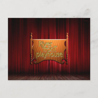 extravagante Logo-Postkarte Feiertagspostkarte