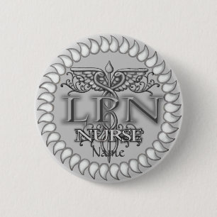 Extravagante LPN Caduceus Button-Taste Button