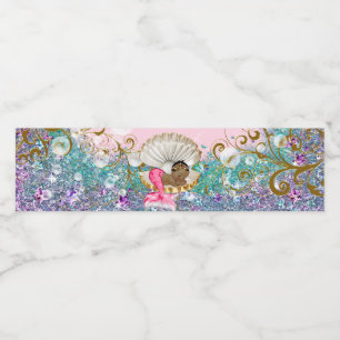 Extravagante Mermaid Baby Dusche Wasserflaschen Et Wasserflaschenetikett