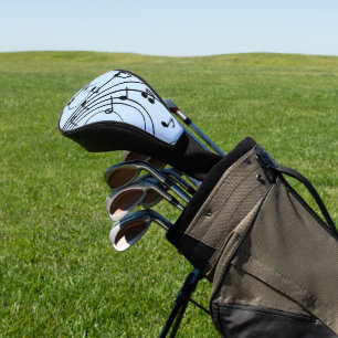 Extravagante Musiknoten Blau Golf Headcover