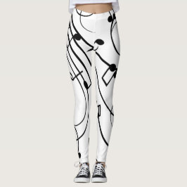 Extravagante Musiknoten Leggings