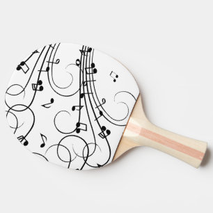 Extravagante Musiknoten Tischtennis Schläger