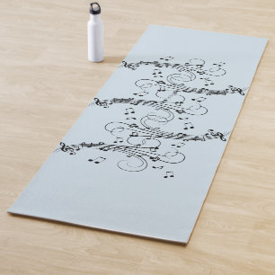 Extravagante Musiknoten Yogamatte