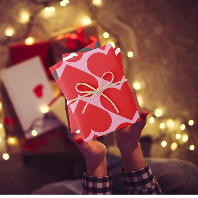 Extravagante Muster in Rot und Rosa Geschenkpapier Set (Von Creator hochgeladen)