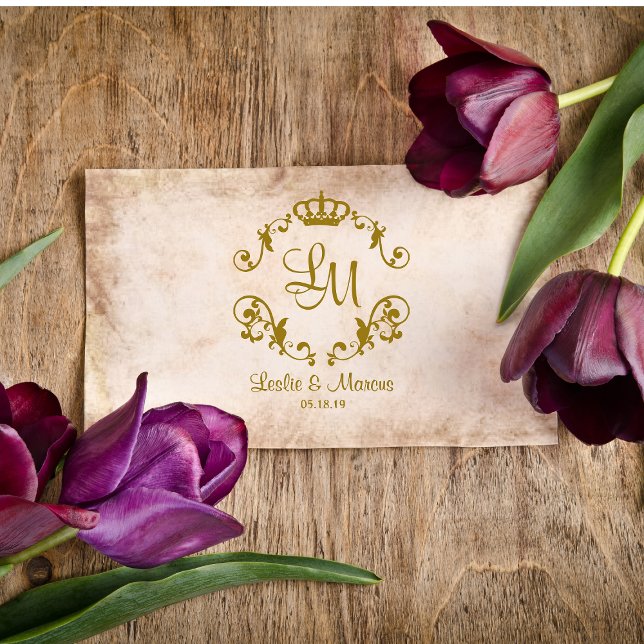 Extravagante Ornamentale Border Classic Royal Crow Gummistempel (Von Creator hochgeladen)