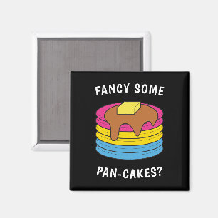 Extravagante Pan-cakes Funny LGBTQ Pansexual Pride Magnet