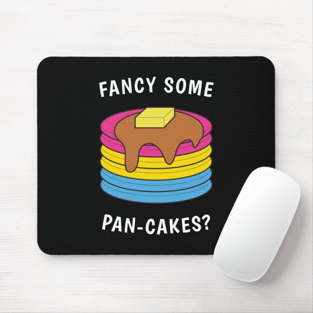 Extravagante Pan-cakes Funny LGBTQ Pansexual Pride Mousepad (Mit Mouse)