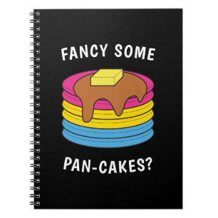 Extravagante Pan-cakes Funny LGBTQ Pansexual Pride Notizblock