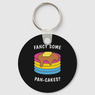 Extravagante Pan-cakes Funny LGBTQ Pansexual Pride Schlüsselanhänger