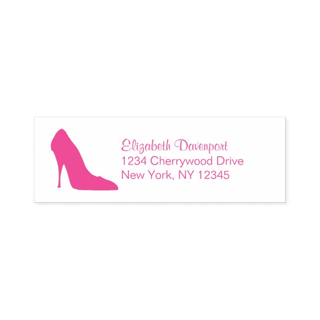 Extravagante Pink Stiletto High Heel Shoel Permastempel (Design)