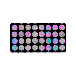 Extravagante Punkte Adressaufkleber