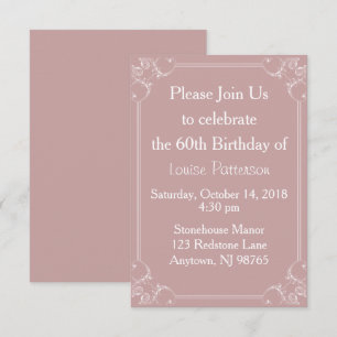 Extravagante Rahmen Geburtstag Große Druckeinladun Einladung