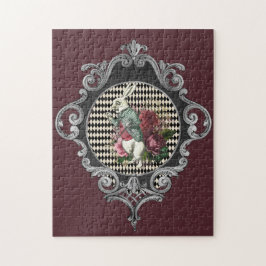 Extravagante Rahmen Weißes Kaninchen Puzzle