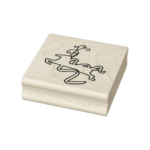 Extravagante Rentier-Briefmarke Gummistempel