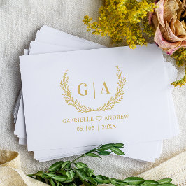 Extravagante romantische Minimalzweige Hochzeitsin Gummistempel