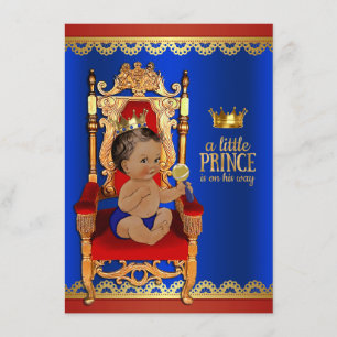 Extravagante Royal Ethnic Prince Baby Dusche Einladung