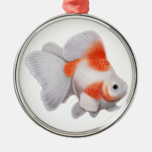 Extravagante Ryukin Fantailgoldfish-Verzierung Ornament Aus Metall