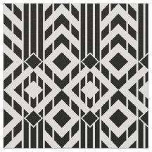 Extravagante schwarze u. weiße Zickzack Streifen