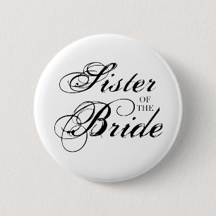 Extravagante Schwester der Bride Black Button