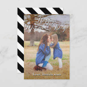 Extravagante Script Happy Mother's Day Foto Card Karte